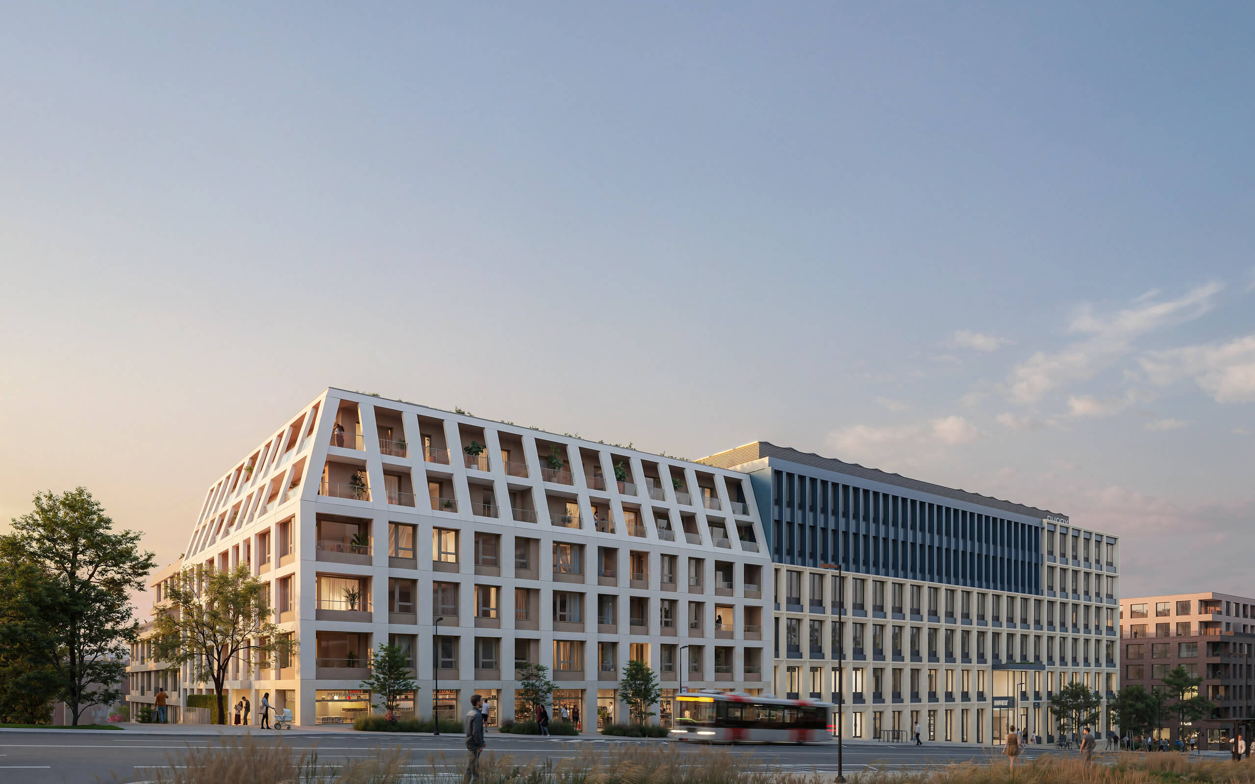 Vizualizace nových rezidenčních projektů v Praze